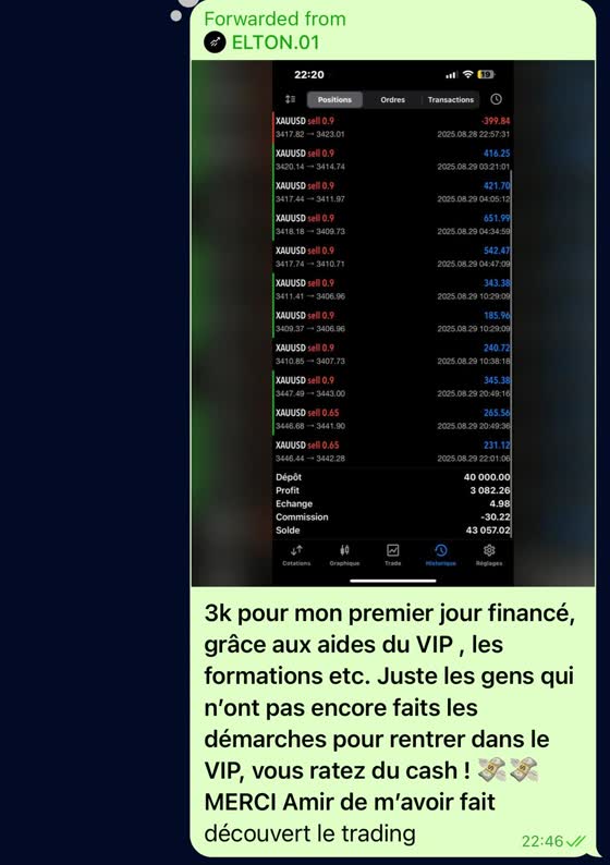 Témoignage d'un membre : premier jour sur compte financé