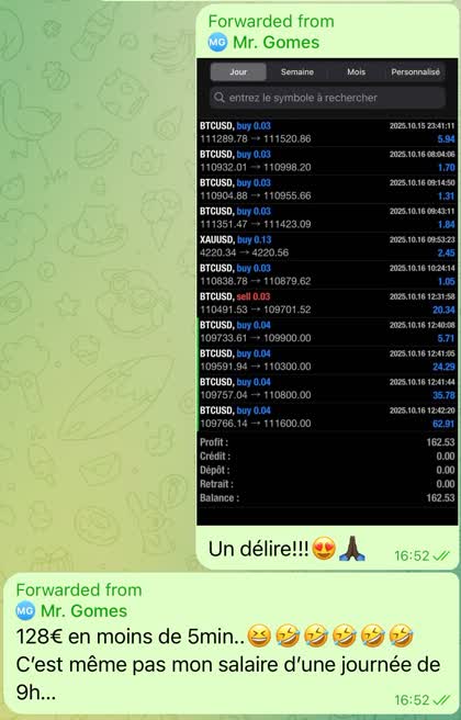 Témoignage reçu par message